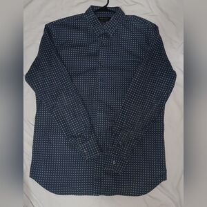 Banana Republic Dark Blue Geometric Shirt